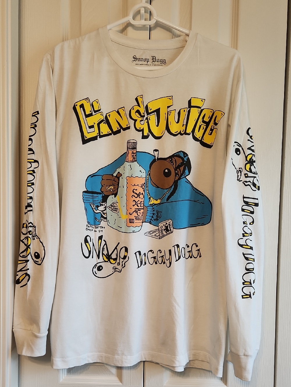 Snoop Doggy Dogg 'Gin & Juice' Graphic Long Sleeve Tee Spankys Clothing Inc 2016